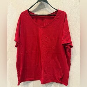 Time and Tru Bold Red Shirt